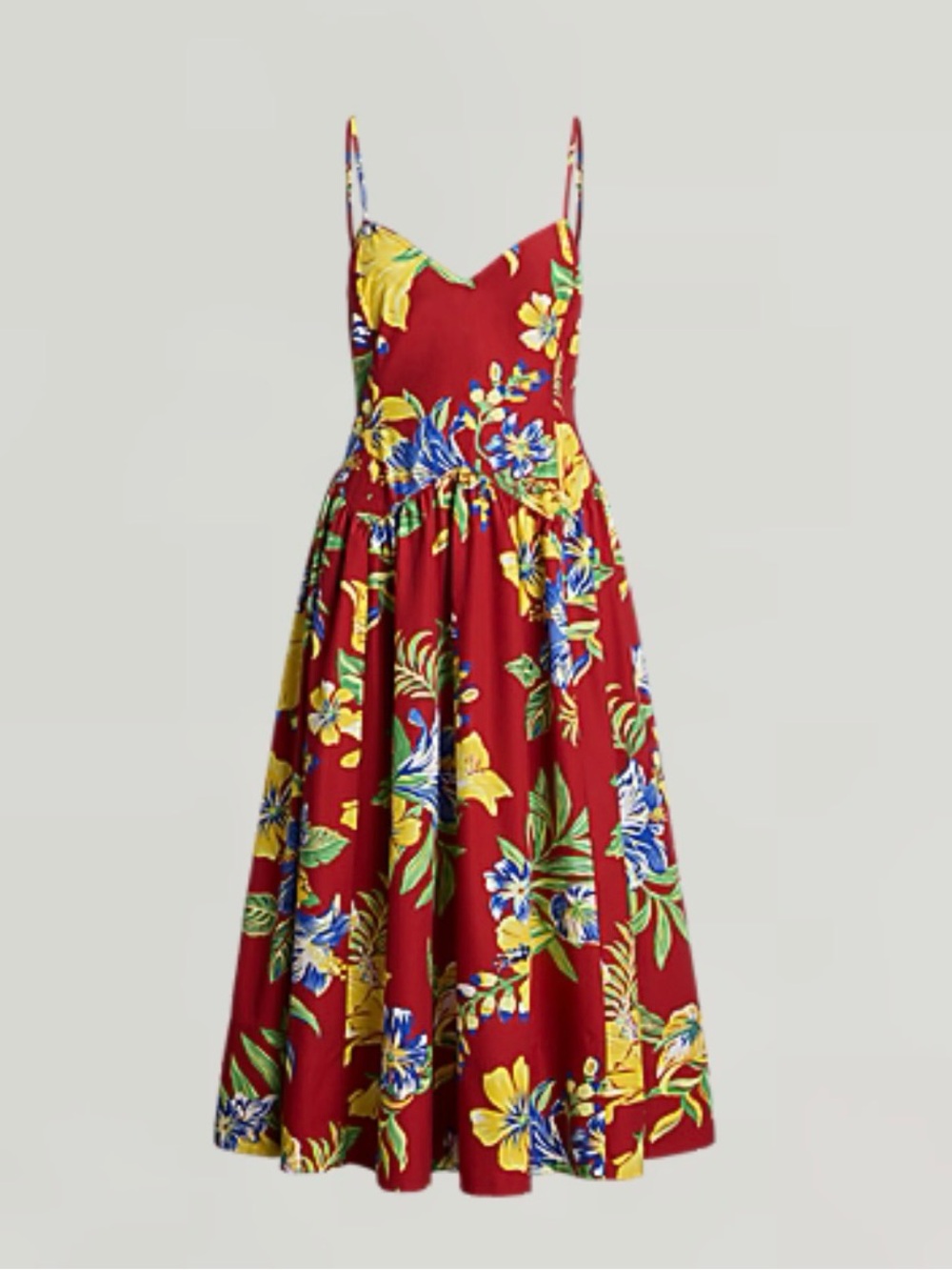 Polo Ralph Lauren Tropical Floral Poplin Dress